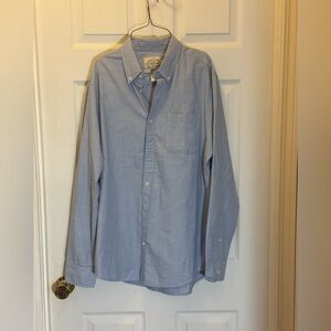 St. John's Bay Blue Casual Button Down Shirt